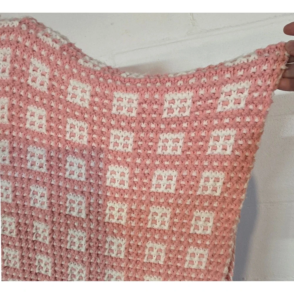 Handmade pink white